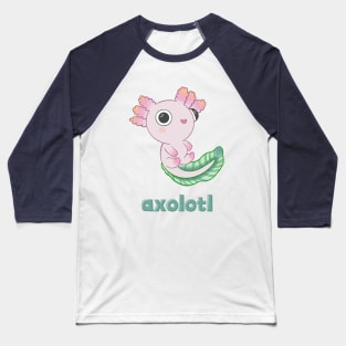 Axolotl with Name Baseball T-Shirt